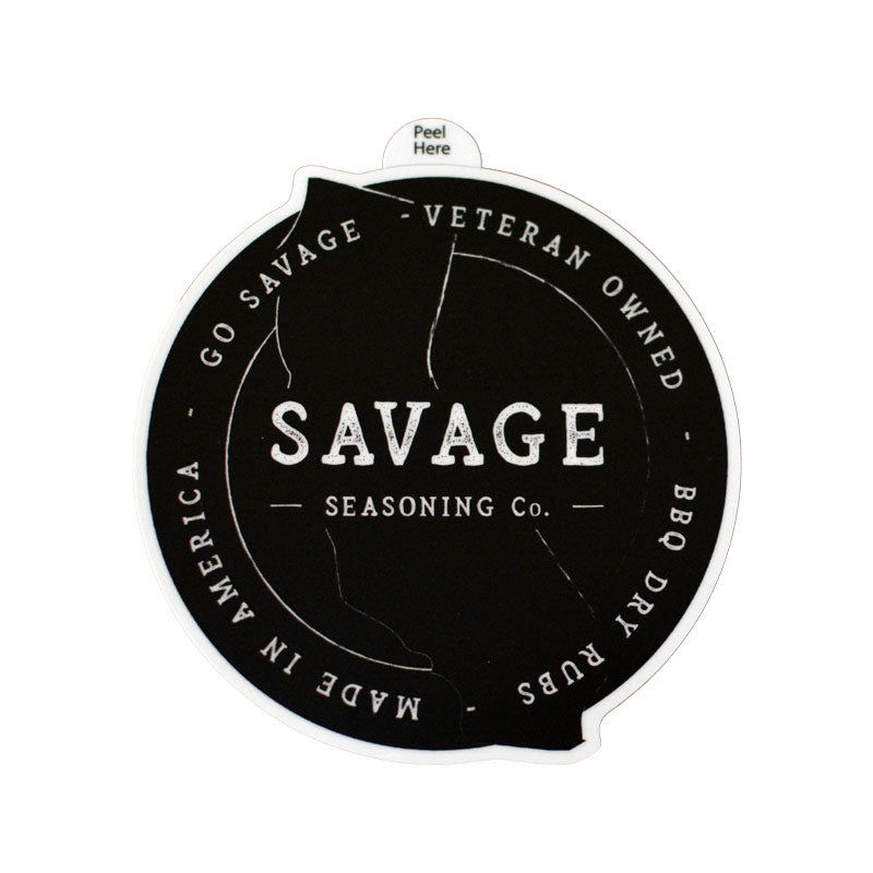 
            
                Load image into Gallery viewer, Savage Circle Sticker - California
            
        