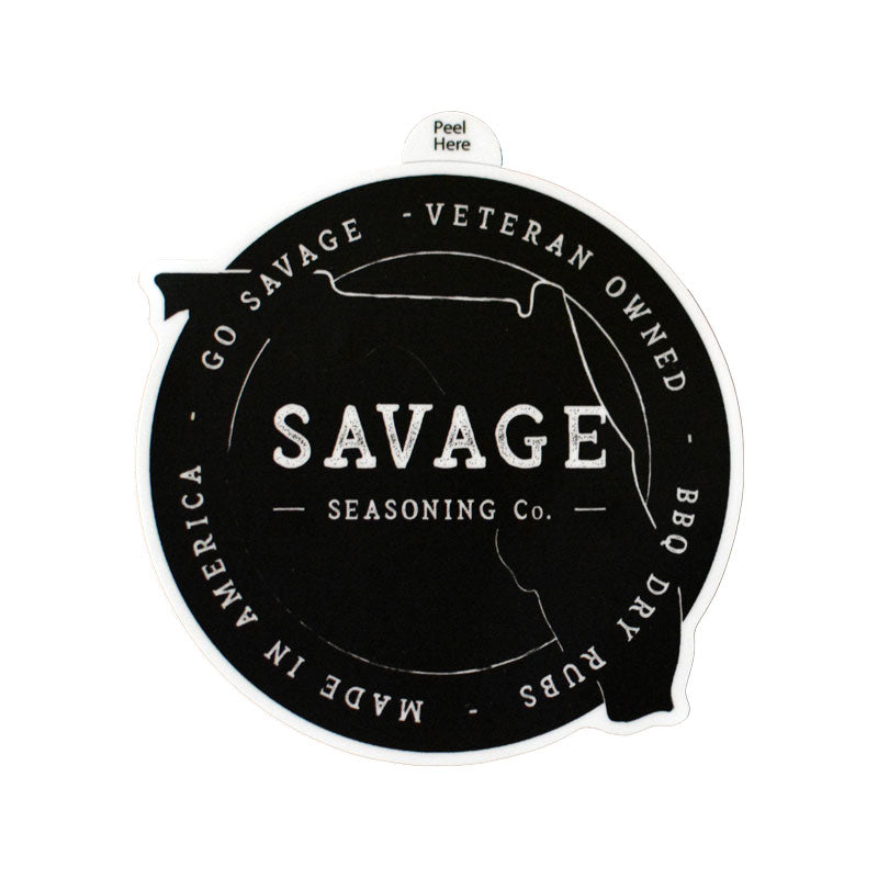 Savage Circle Sticker - Florida