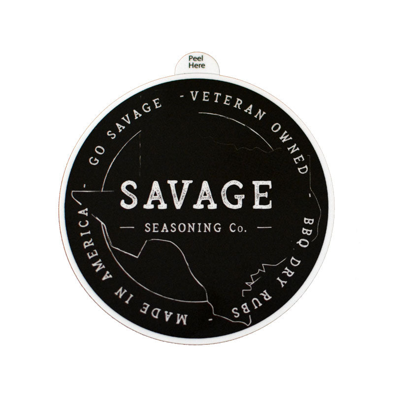Savage Circle Sticker - Texas